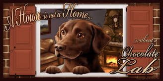 Chocolate Lab 2_House Home sign 2